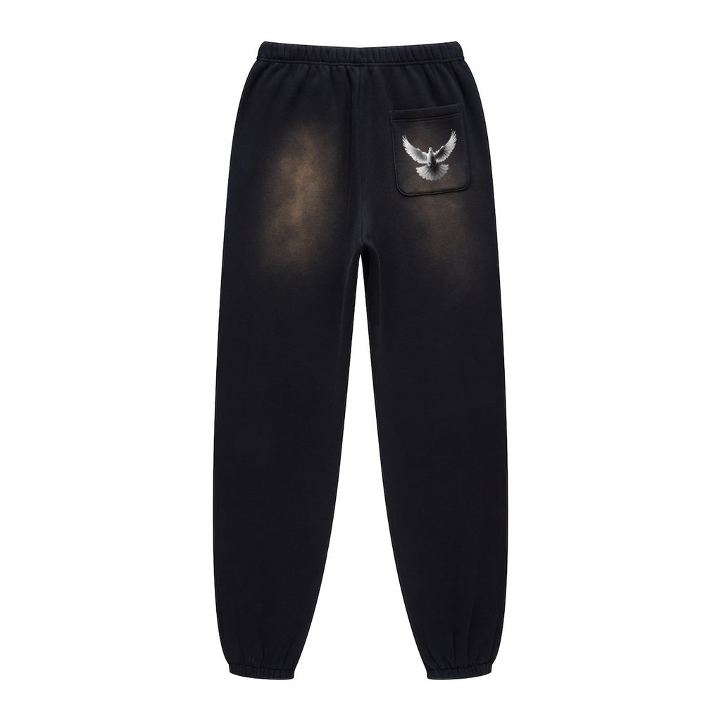 303 Streetwear Washed Dyed Joggers(440GSM)
