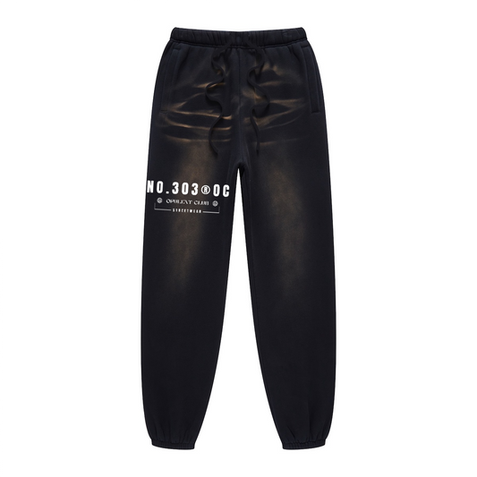 303 Streetwear Washed Dyed Joggers(440GSM)