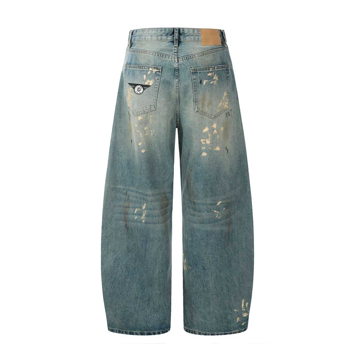 303 Hand-Painted Loose Streetwear Jeans