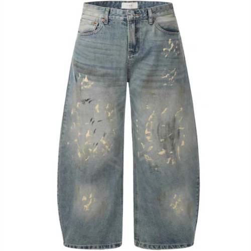 303 Hand-Painted Loose Streetwear Jeans