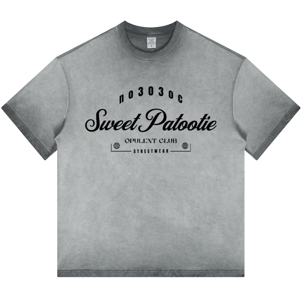 SP303 Dopamine Dressing Washed Gradient Stir Fried T-shirt(255GSM)