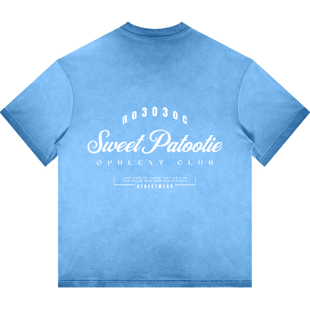 SP303 Dopamine Dressing Washed Gradient Stir Fried T-shirt(255GSM)