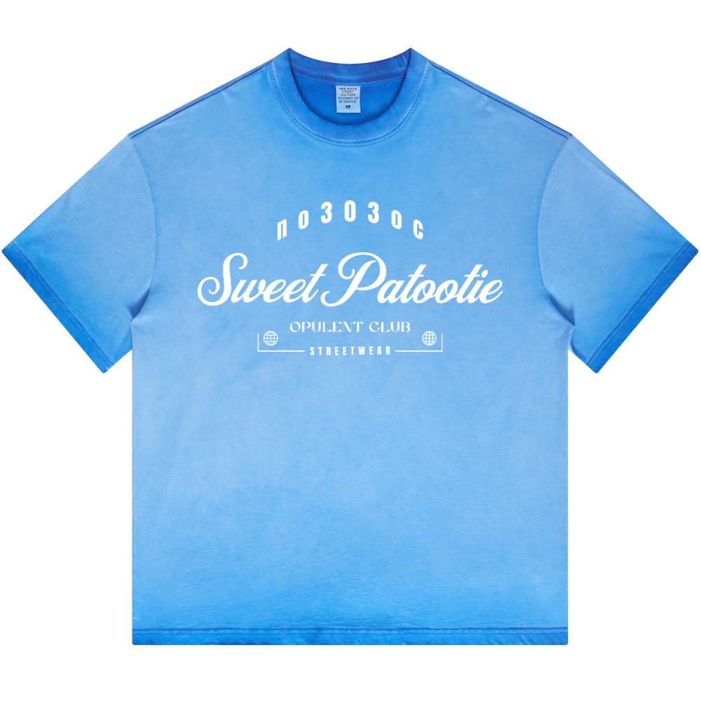 SP303 Dopamine Dressing Washed Gradient Stir Fried T-shirt(255GSM)