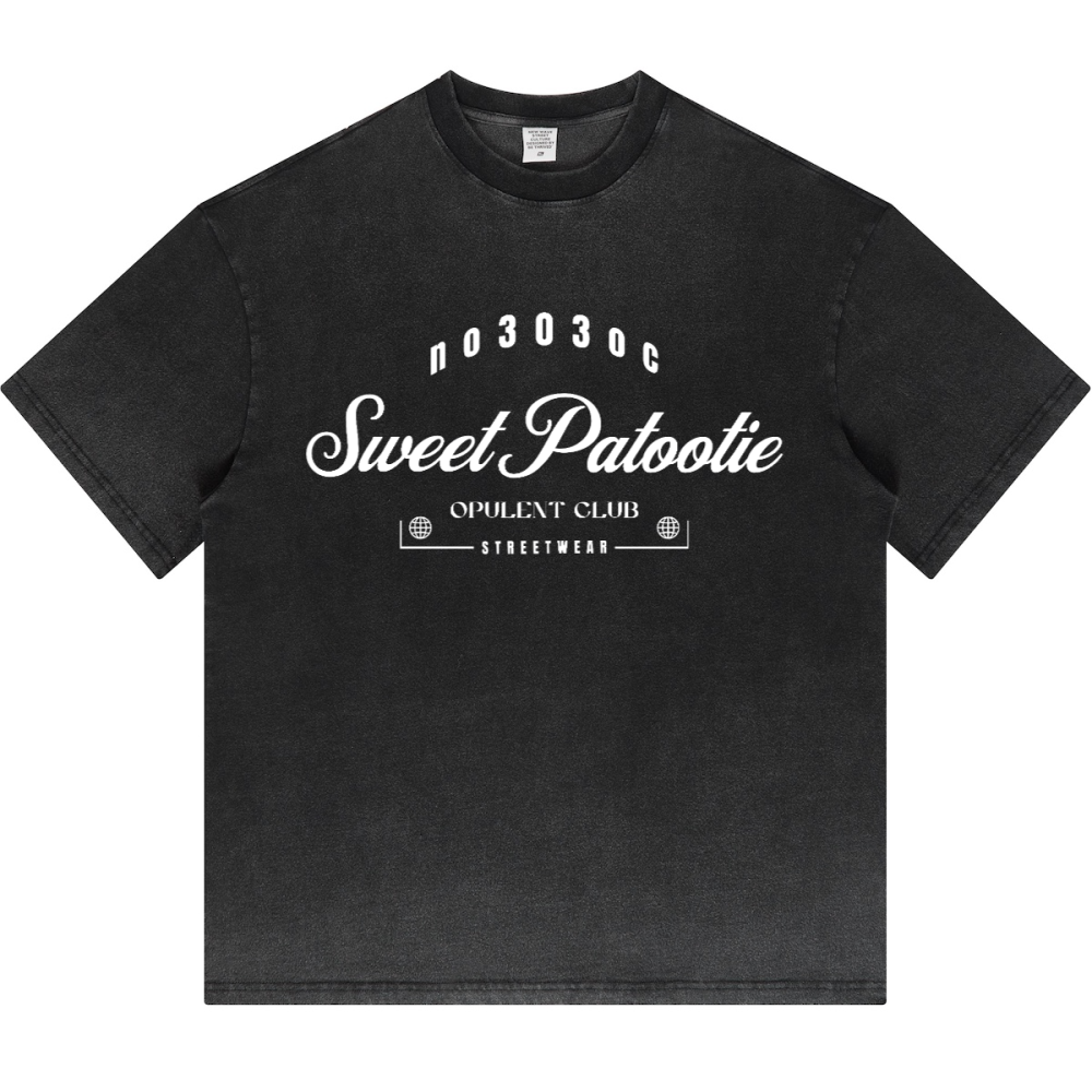 SP303 Dopamine Dressing Washed Gradient Stir Fried T-shirt(255GSM)