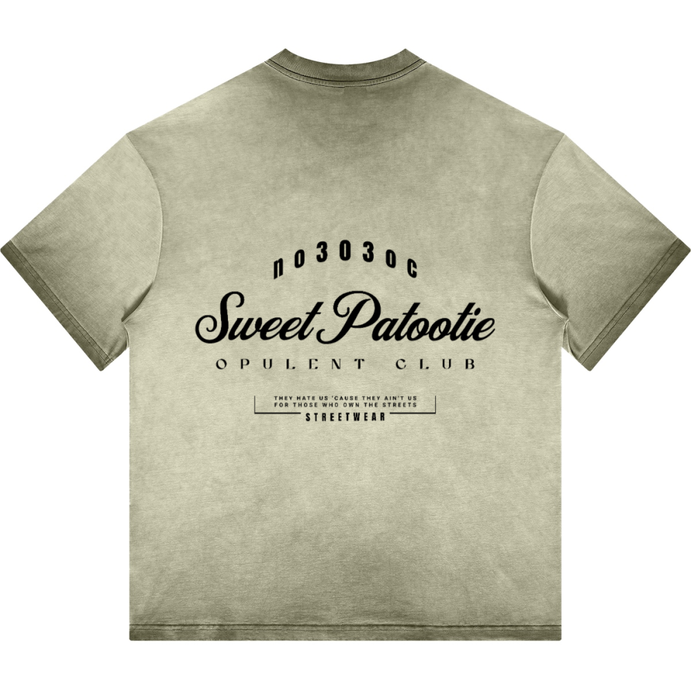 SP303 Dopamine Dressing Washed Gradient Stir Fried T-shirt(255GSM)