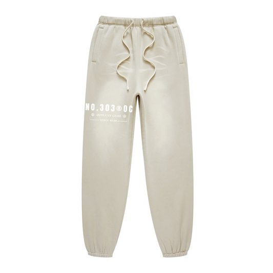 303 Streetwear Washed Dyed Joggers(440GSM)