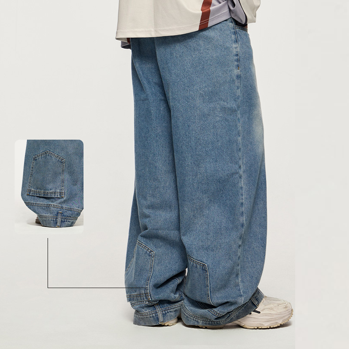 303 Mirror Wide-leg Jeans