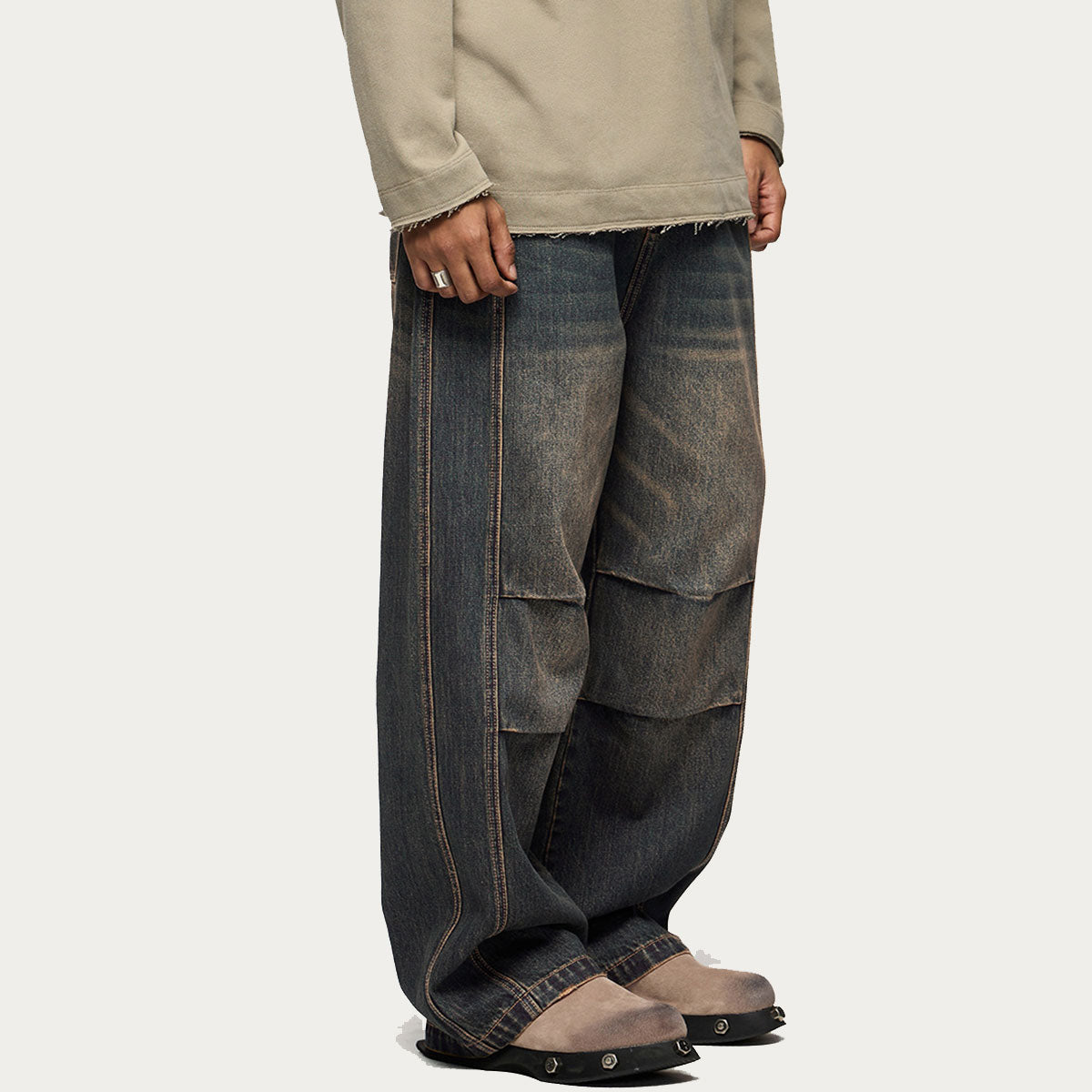 303 Super Quality Tailoring Straight-Leg Vintage Jeans